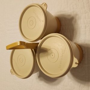 Vintage Tupperware Condiment dispensers.